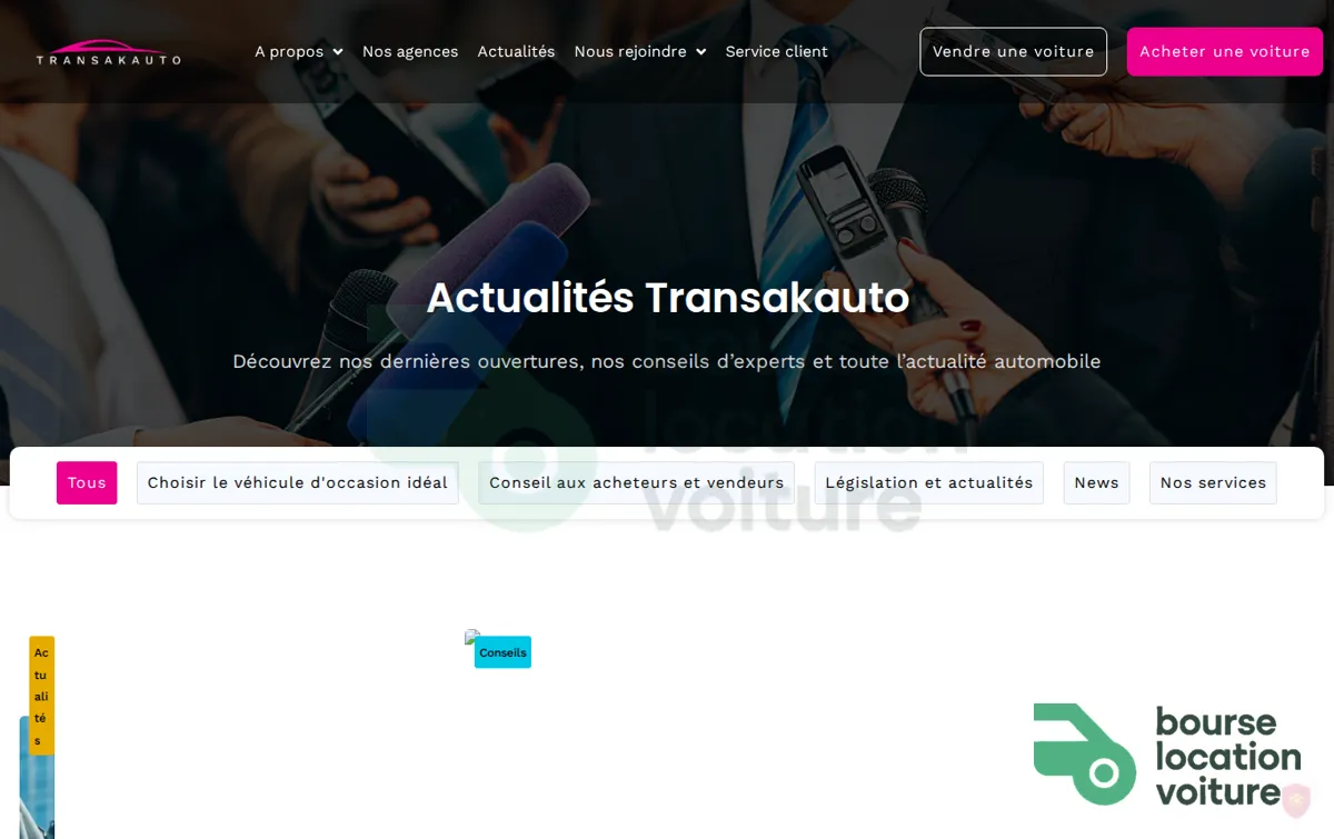 Capture : Nos services - TransakAuto